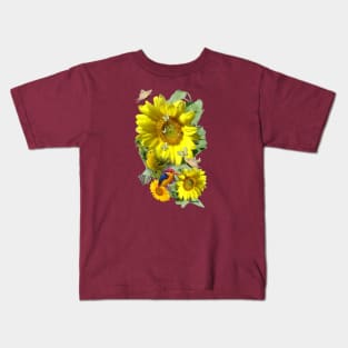 Sunflower party Kids T-Shirt